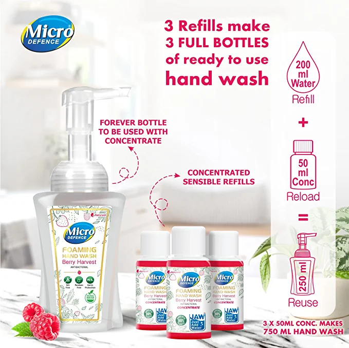 Micro Defence Foaming Hand Wash (Mix Berry) Micro Defence Foaming Hand Wash (Mix Berry)