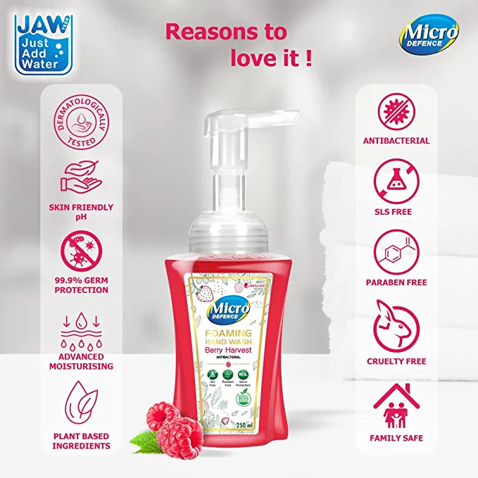 Micro Defence Foaming Hand Wash (Mix Berry) Micro Defence Foaming Hand Wash (Mix Berry)